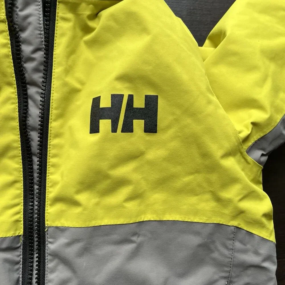 HELLY HANSEN Kids Sz 8 Traverse Jacket Waterproof Insulated Hooded Ski Snowboard